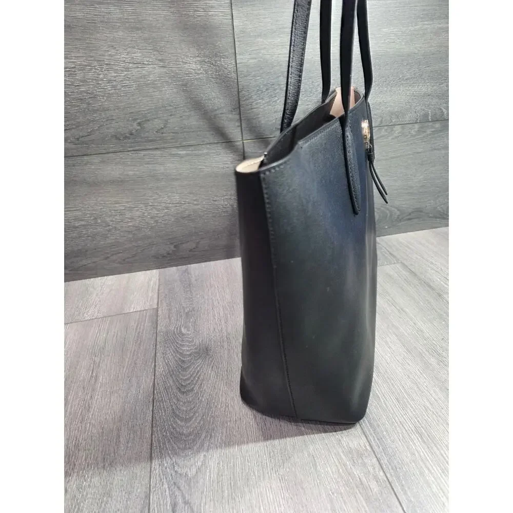 Kate Spade Adel Large Black Leather Top Zip shoulder Handbag bag B000794